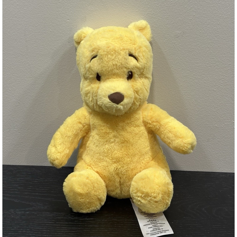 Disney Store Winnie The Pooh Bear Plush Stuffed Animal Toy 10 Inch Brown Nose
